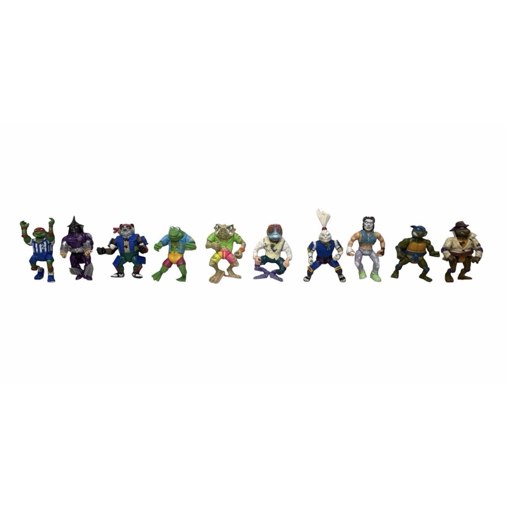 Vintage 1990 Playmates TMNT Mutant Ninja Turtles & Villains Action Figures 10